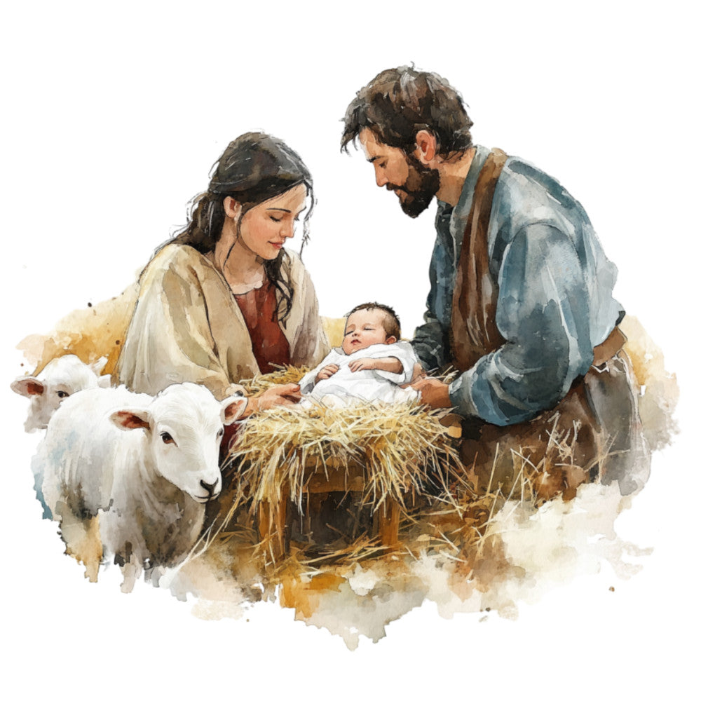 Christmas Nativity Scene Fabric Panel 10