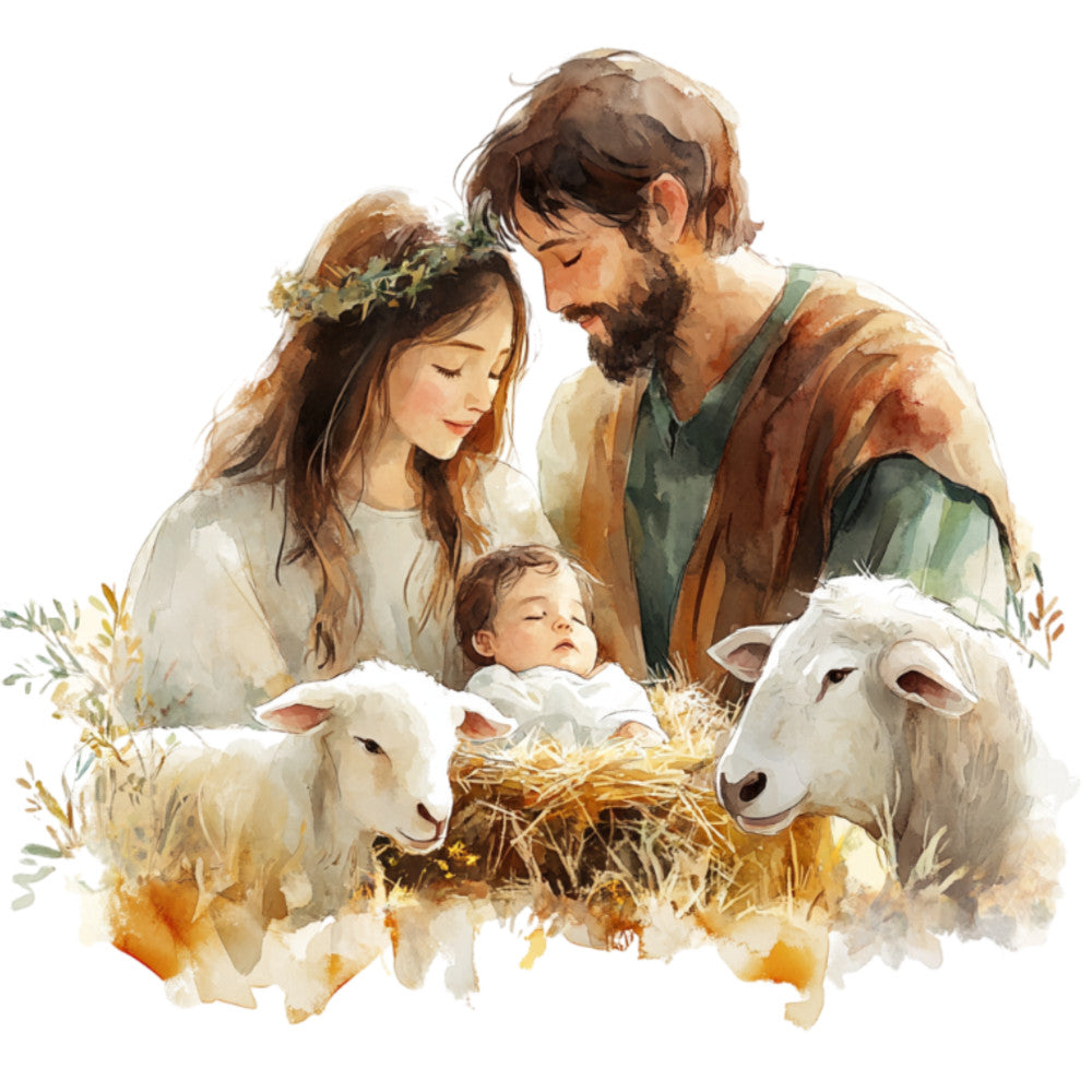 Christmas Nativity Scene Fabric Panel 11
