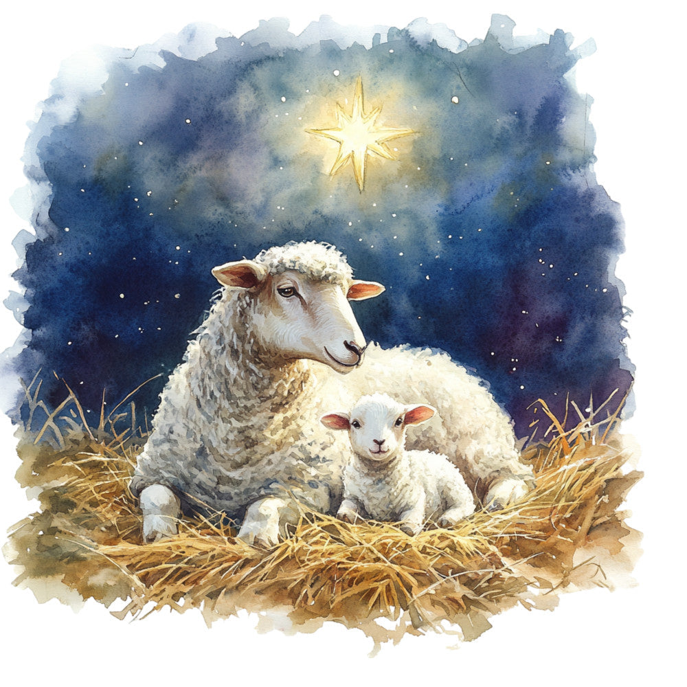 Christmas Nativity Scene Fabric Panel 2
