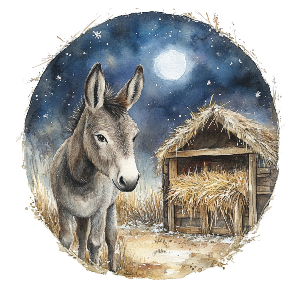 Christmas Nativity Scene Fabric Panel 3