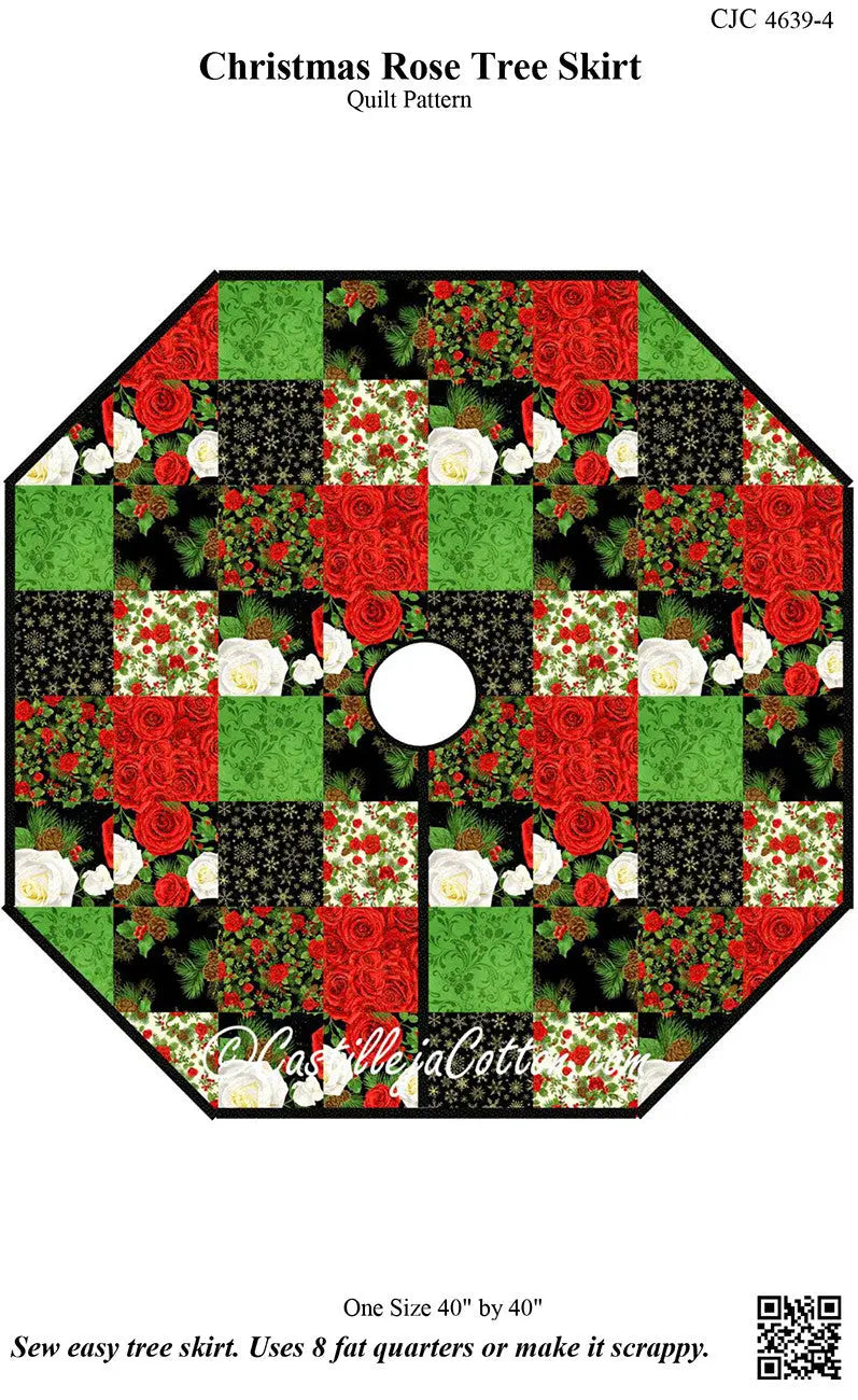 Christmas Rose Tree Skirt Pattern Checker Distributor