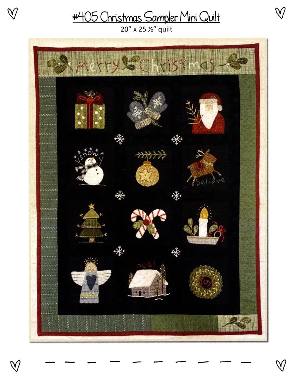 Christmas Sampler Mini Quilt - Linda's Electric Quilters