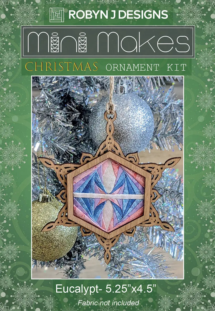 Christmas Snowflake Ornament Eucalypt - Linda's Electric Quilters