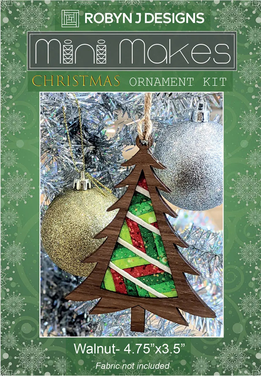 Christmas Tree Ornament Walnut - Linda's Electric Quilters