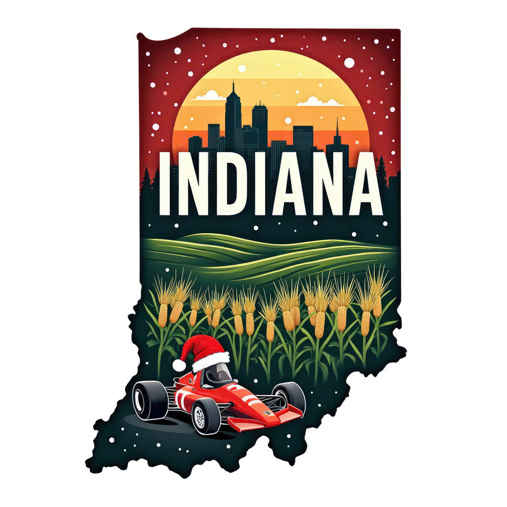 Christmas US States Fabric Panel 37