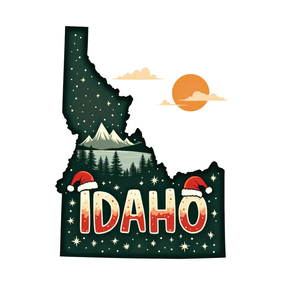 Christmas US States Fabric Panel 39
