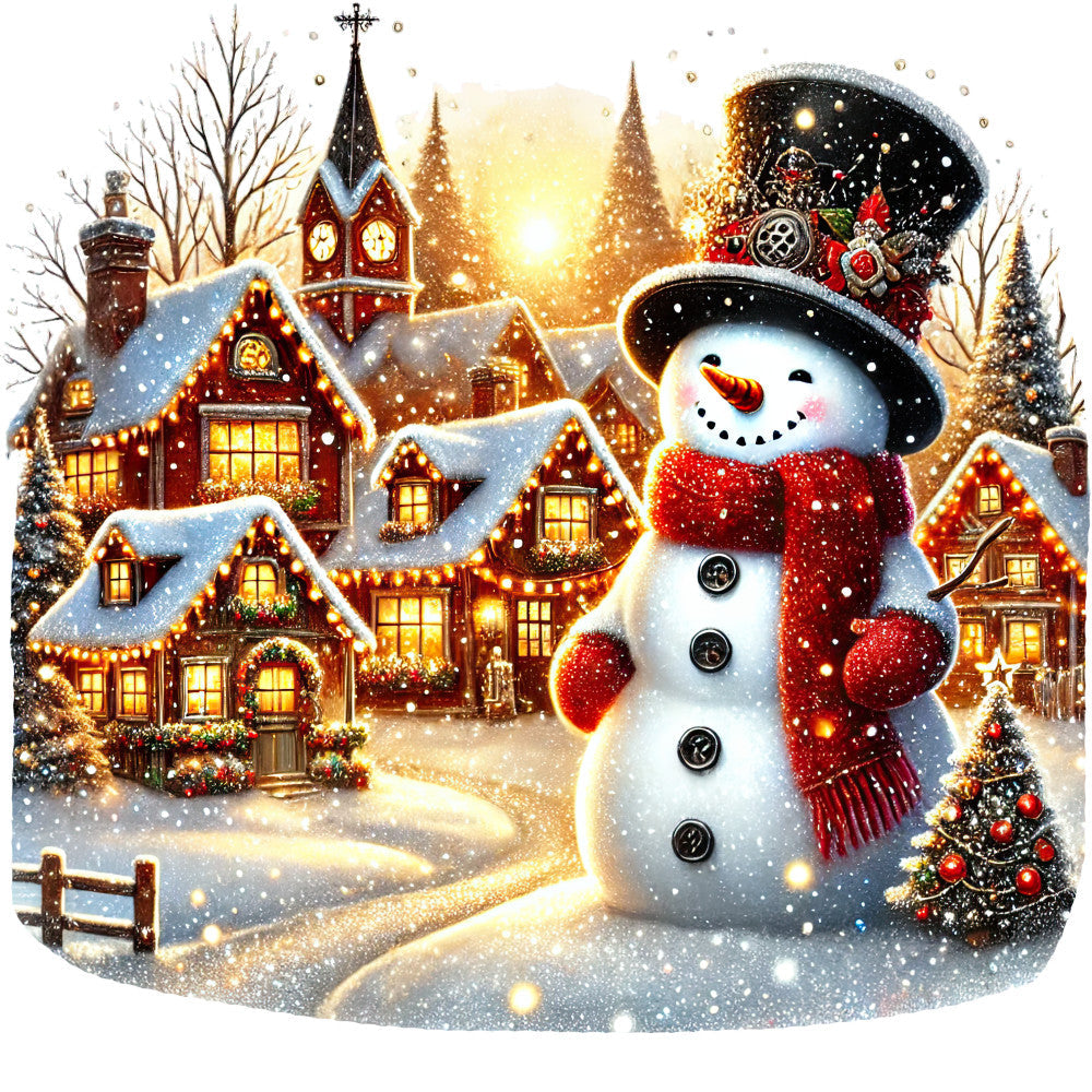 Christmas Villages Fabric Panel 61