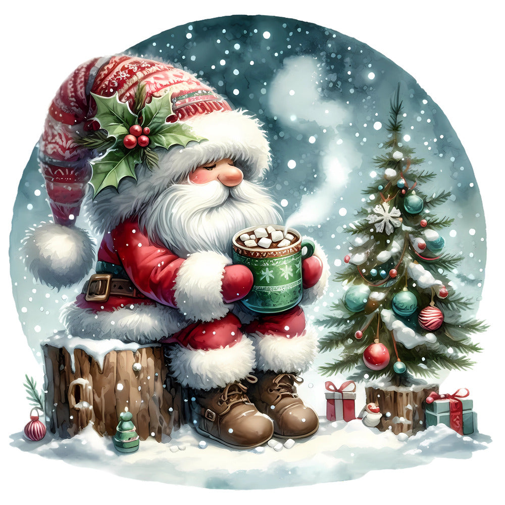 Christmas Winter Scene 22 Fabric Panel