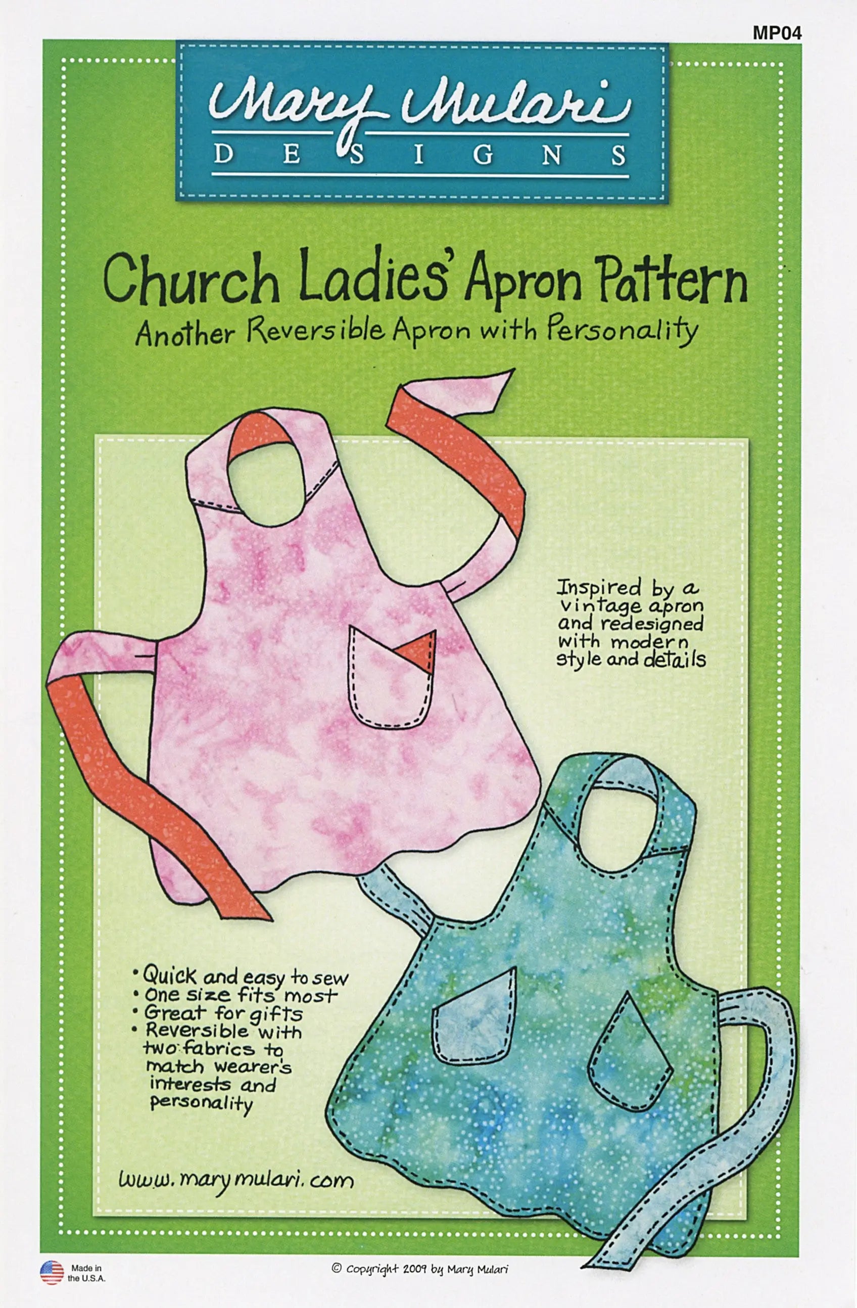 Church Ladies Apron - Linda's Electric Quilters