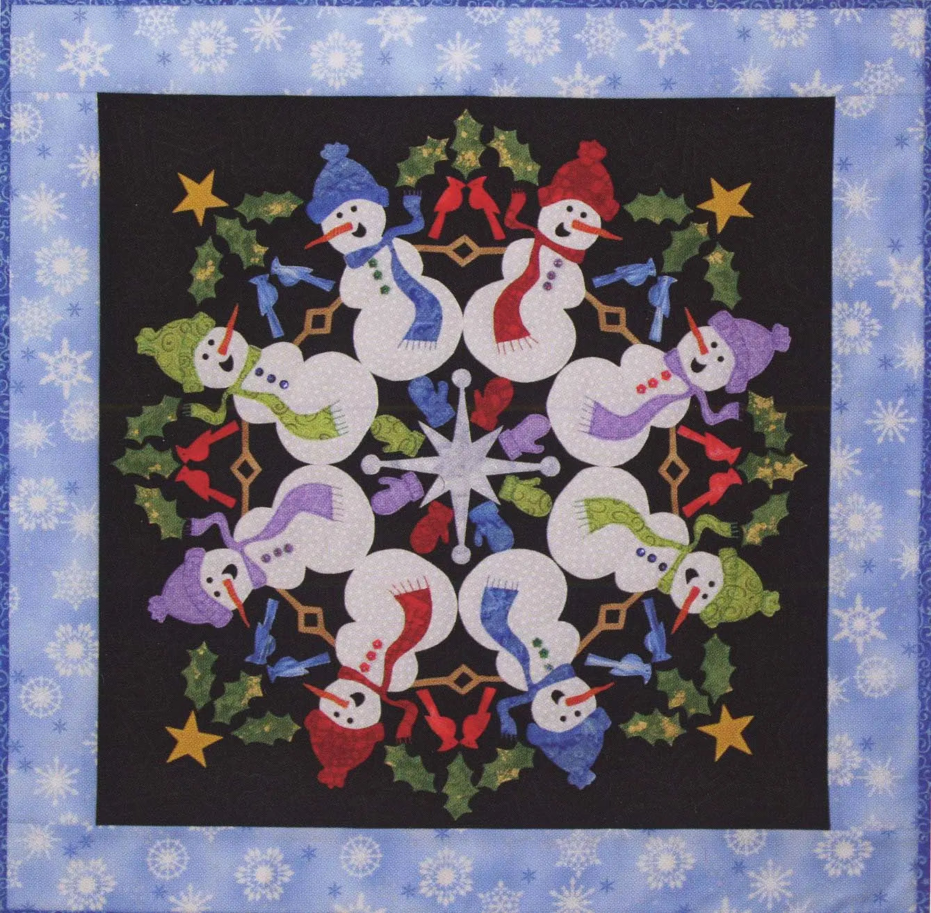 Circle of Friends - Silly Snowmen - Linda's Electric Quilters