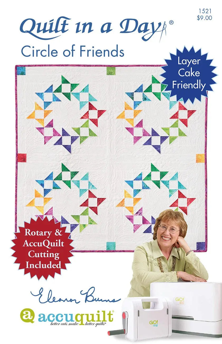 Circle of Friends for Rotary & AccuQuilt - Linda's Electric Quilters