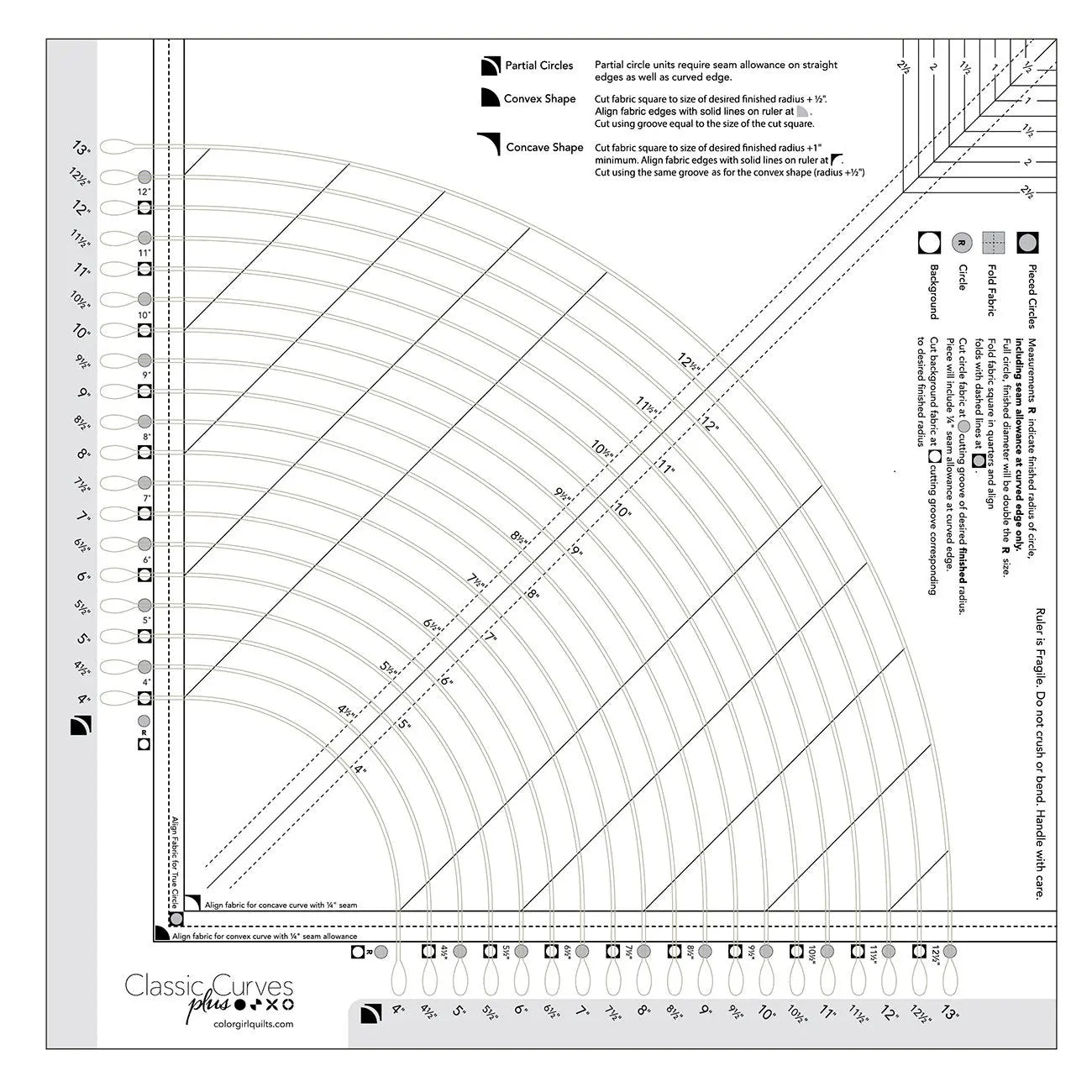 Classic Curves Plus Ruler - Linda's Electric Quilters