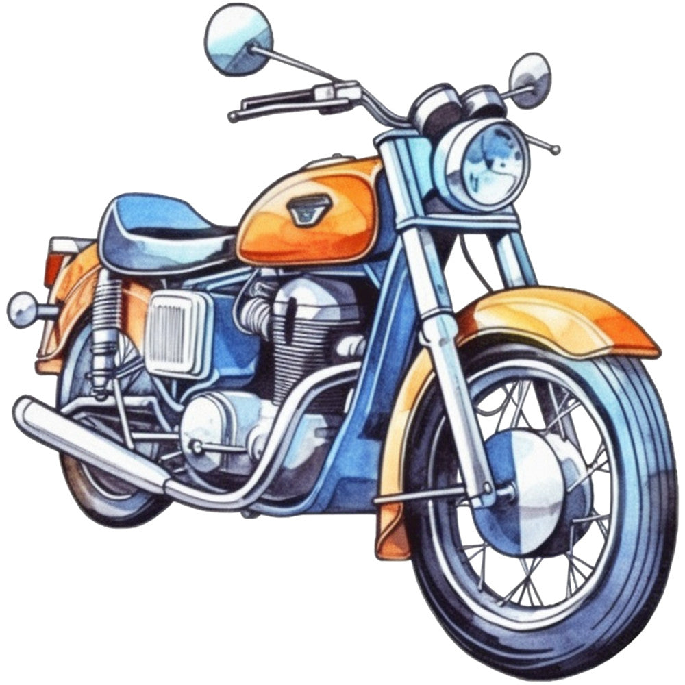 Classic Motorcycle Fabric Panel 10