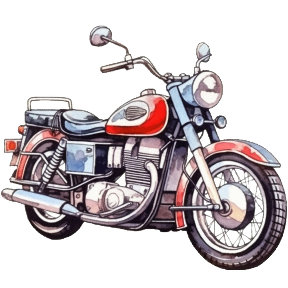 Classic Motorcycle Fabric Panel 12
