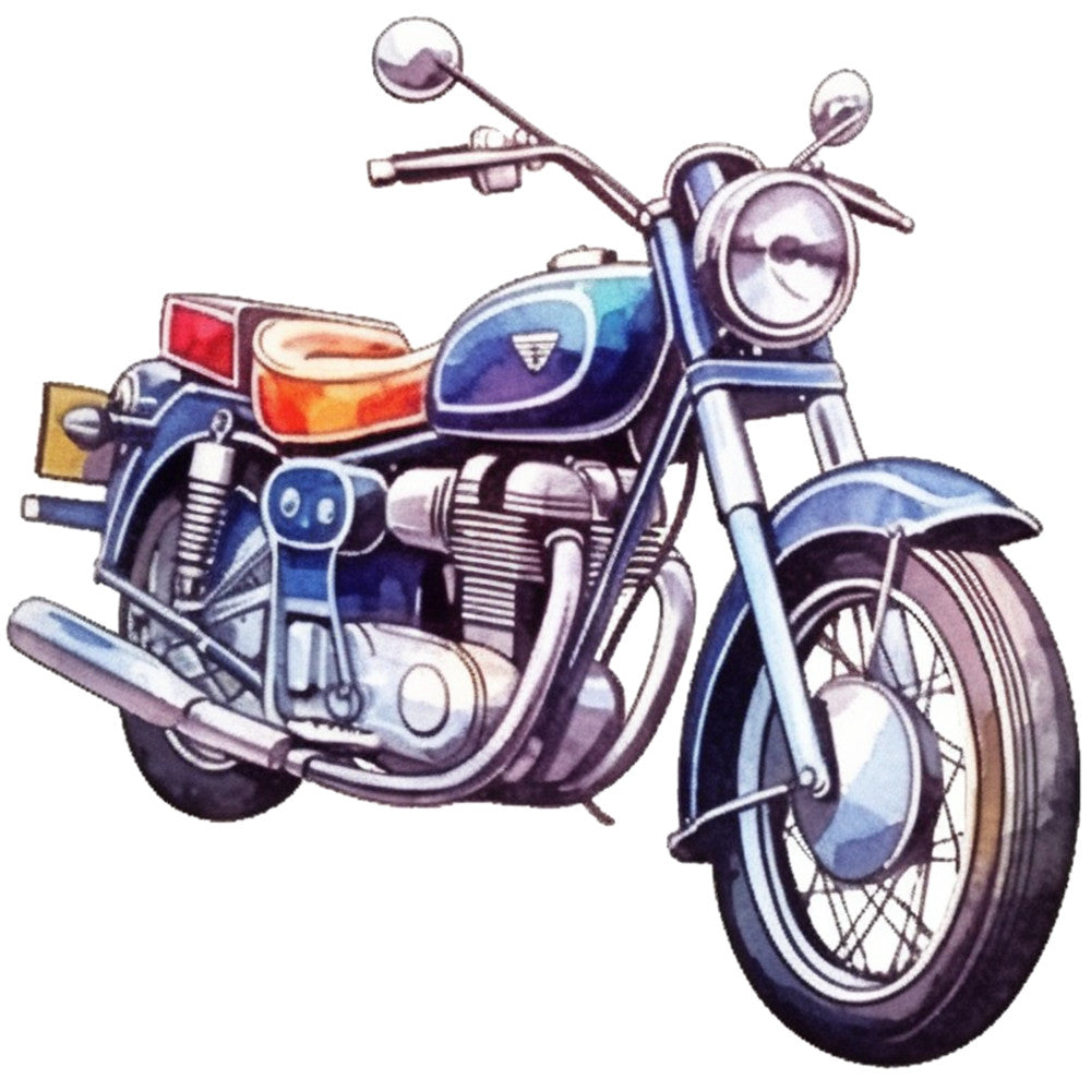 Classic Motorcycle Fabric Panel 5