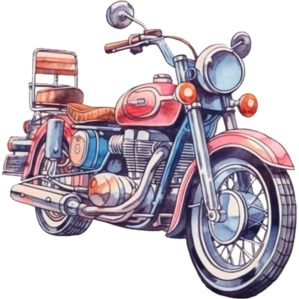 Classic Motorcycle Fabric Panel 7