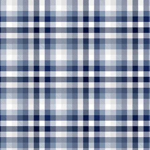 Classic Plaid Cloud Cuddle Blue Fabric per yard Shannon Fabrics