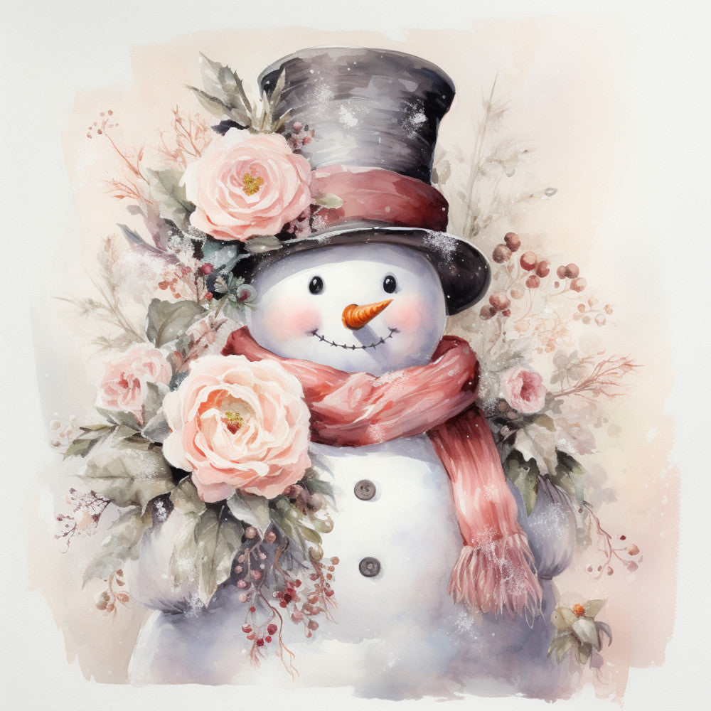 Classic Snowman Fabric Panel 15