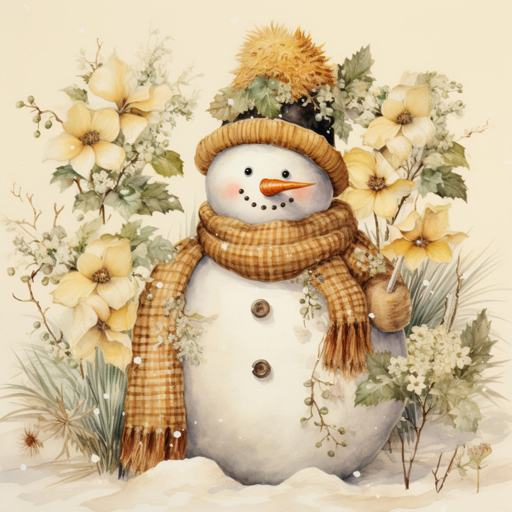 Classic Snowman Fabric Panel 47 QuiltingFabricPanels