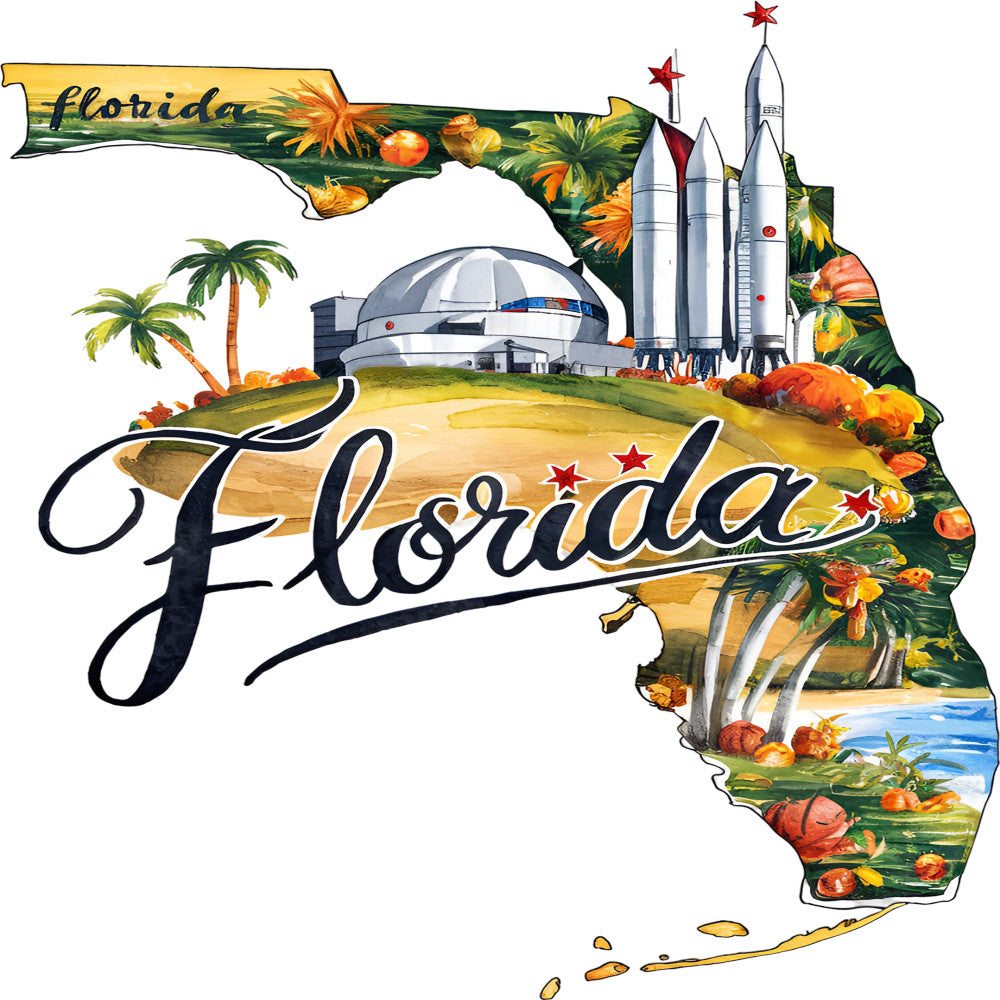 Classic US States Fabric Panel 10