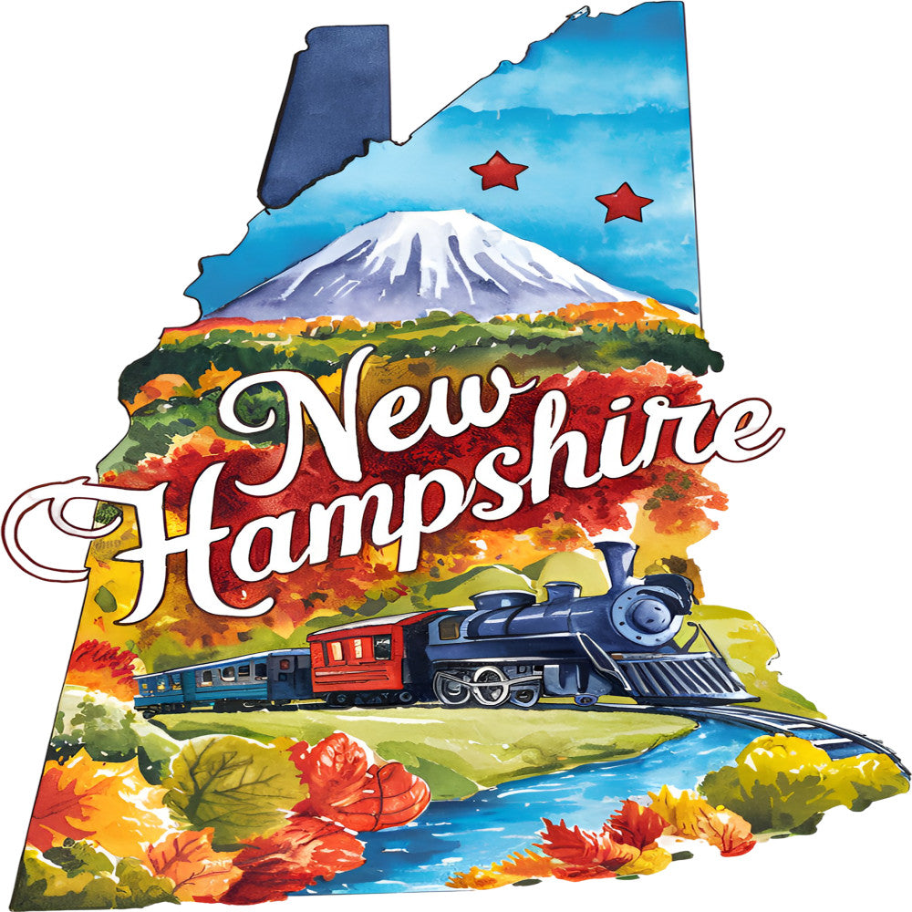 Classic US States Fabric Panel 19