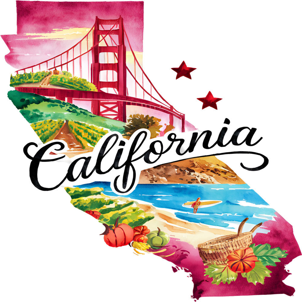 Classic US States Fabric Panel 3