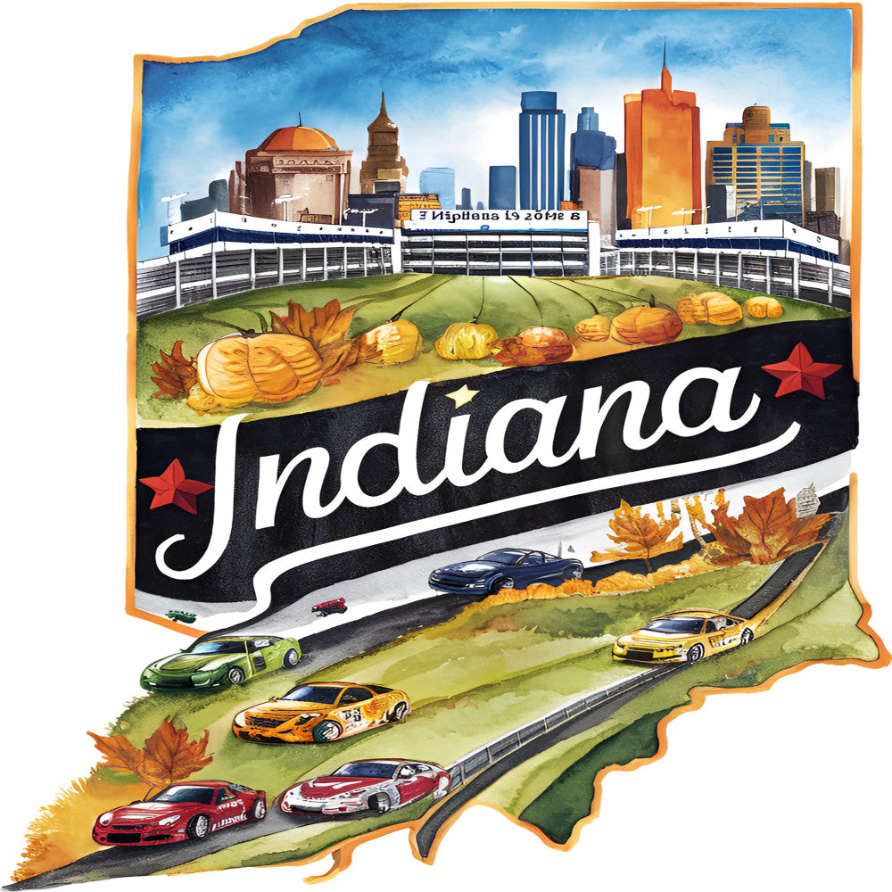 Classic US States Fabric Panel 35