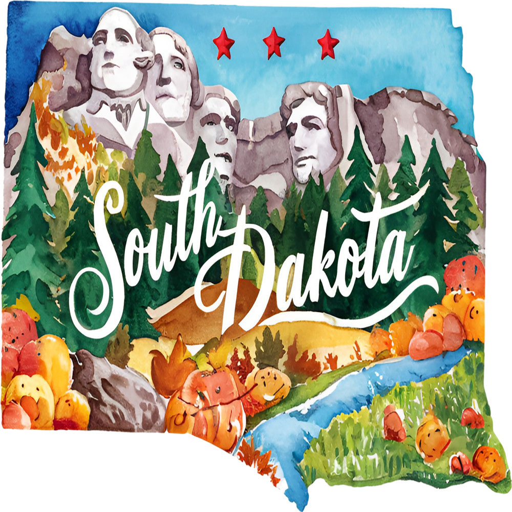 Classic US States Fabric Panel 4