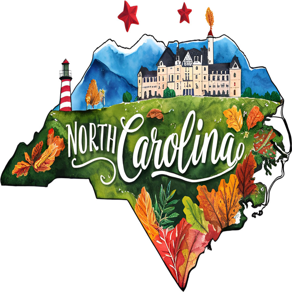 Classic US States Fabric Panel 6