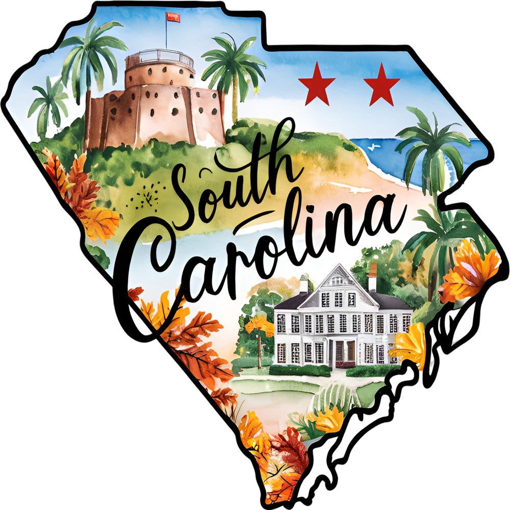 Classic US States Fabric Panel 8