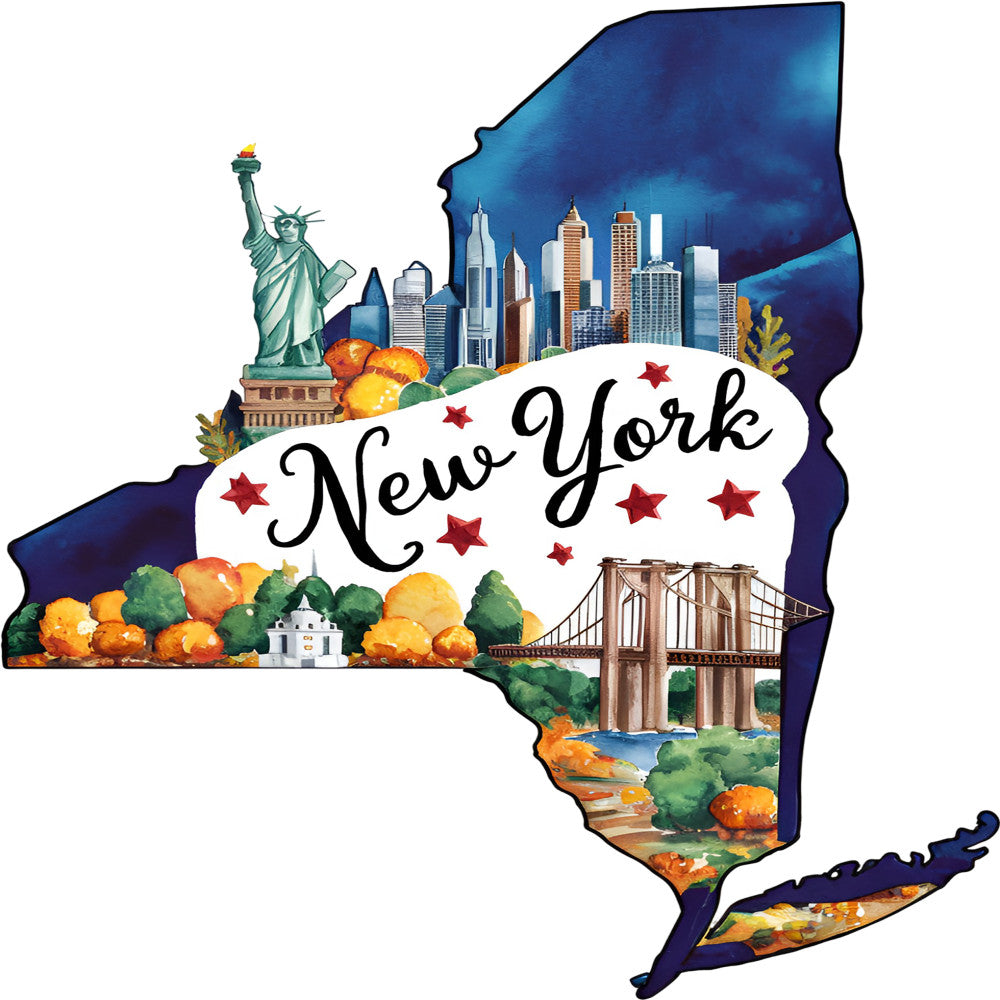 Classic US States Fabric Panel 9