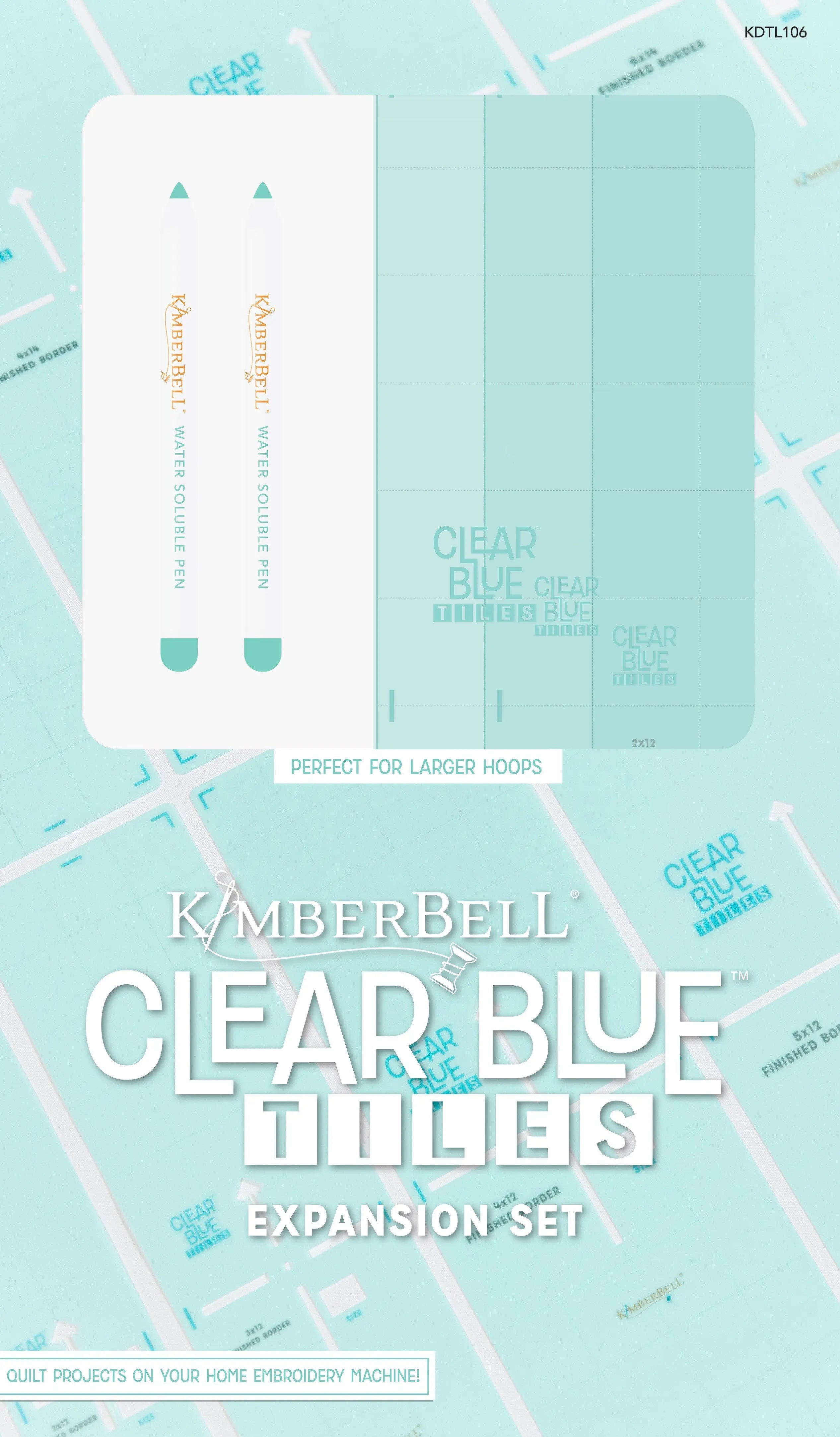 Clear Blue Tiles Expansion Pack - Linda's Electric Quilters