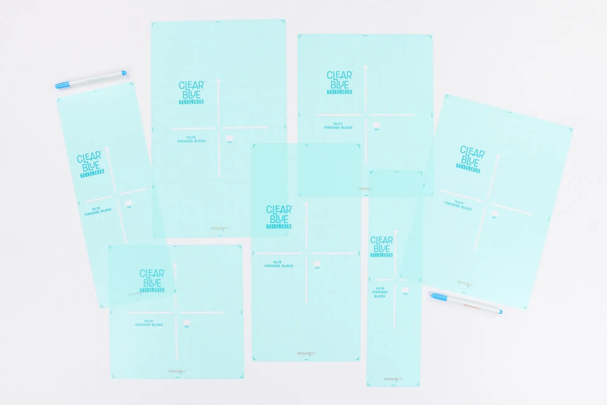 Clear Blue Tiles Expansion Set 2 - Linda's Electric Quilters