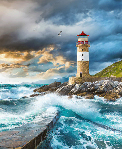 Coastal Gaurdians Lighthouse 36" Panel