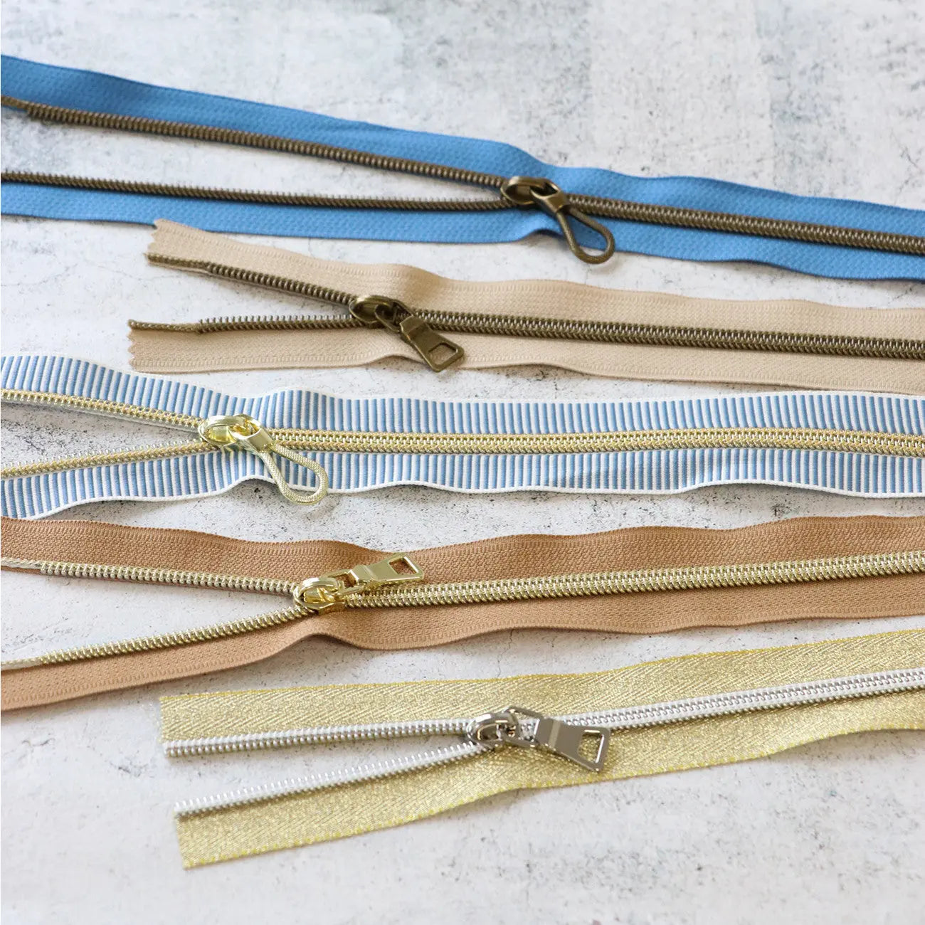 Coastal Zipper Bundle - Linda's Electric Quilters