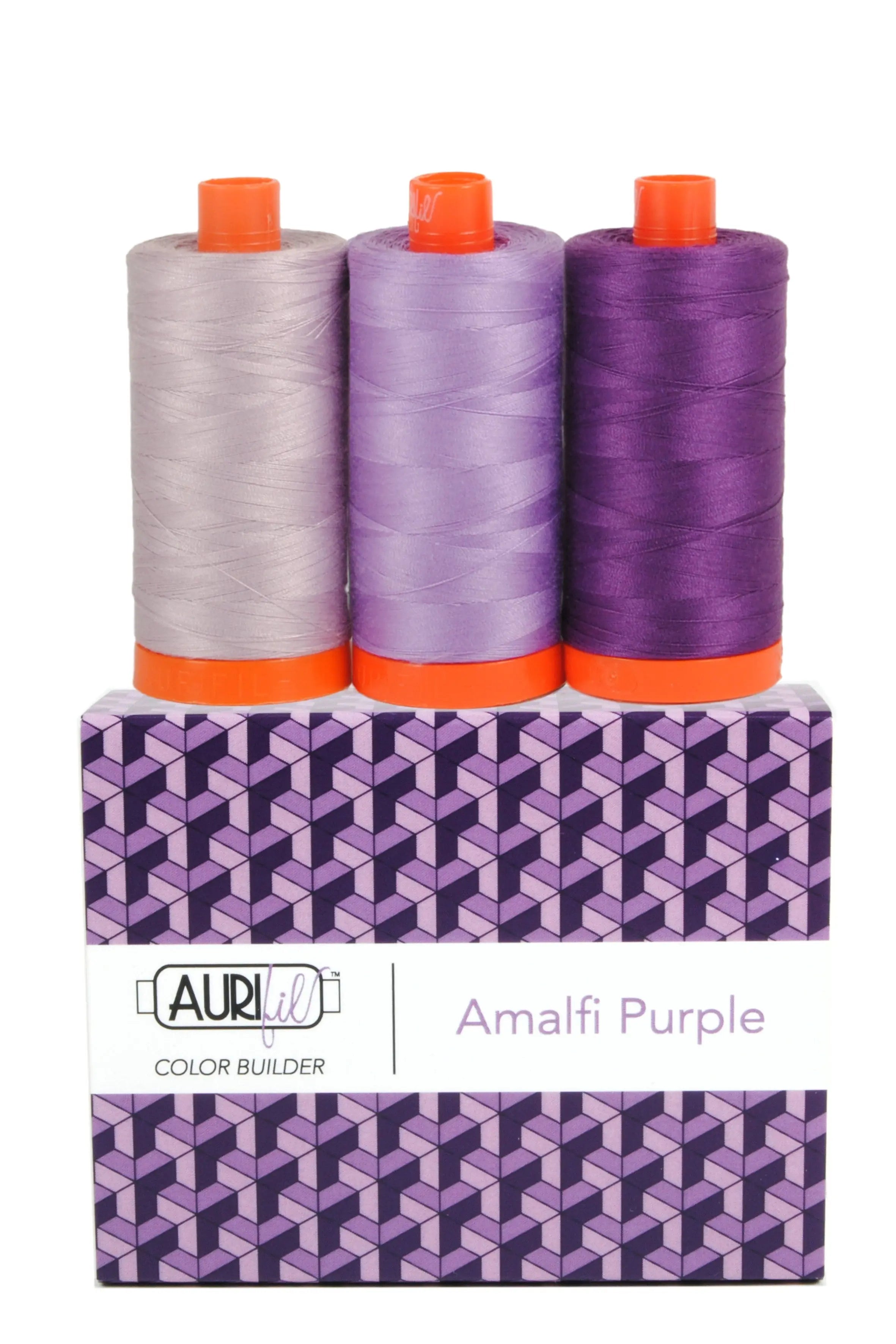Color Builder 50wt 3pc Set Amalfi Purple - Linda's Electric Quilters