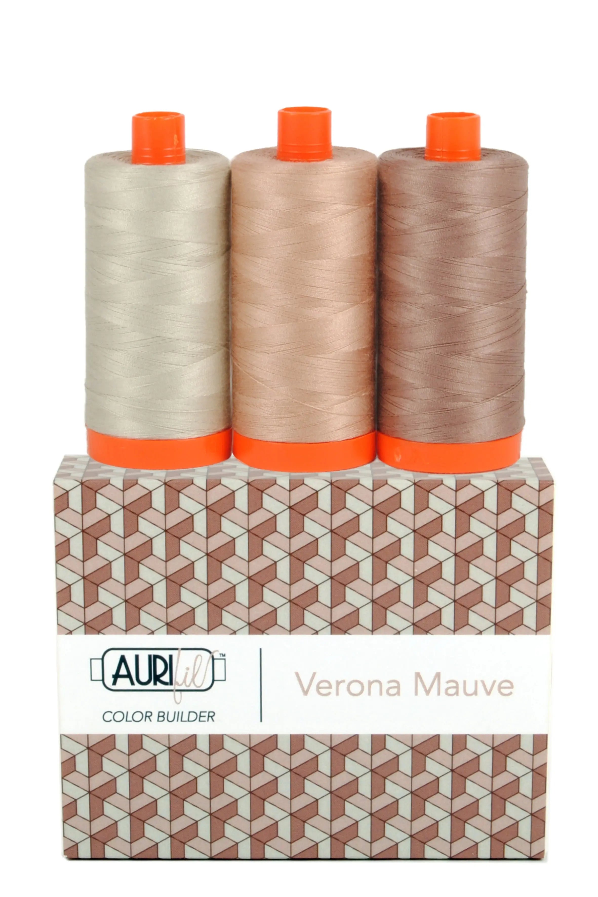 Color Builder 50wt 3pc Set Verona Mauve - Linda's Electric Quilters