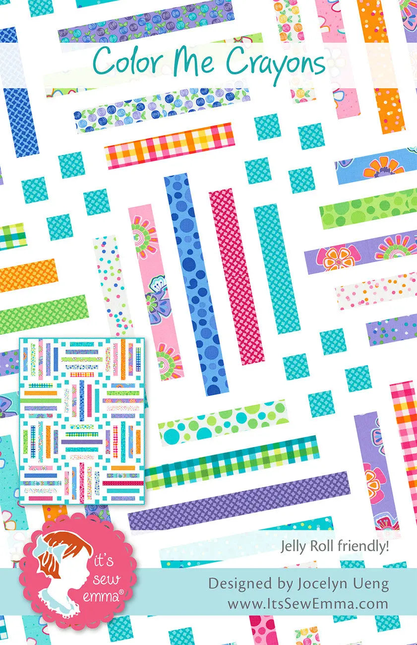 Color Me Crayons Quilt Pattern - Linda's Electric Quilters