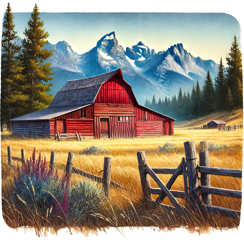 Colorado Rocky Mountains Fabric Panel 14