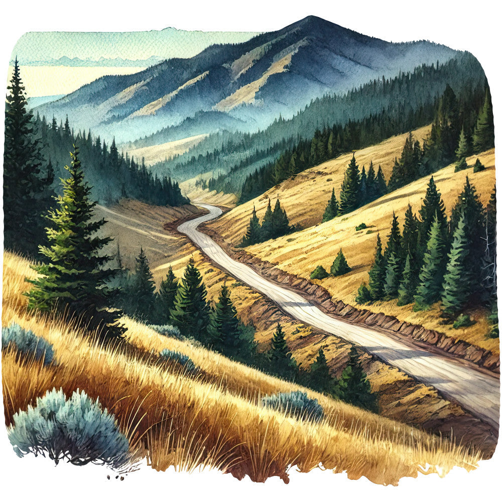 Colorado Rocky Mountains Fabric Panel 15