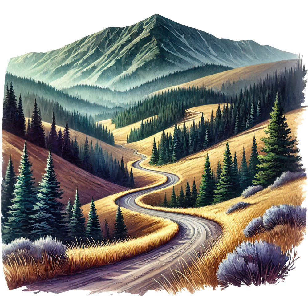 Colorado Rocky Mountains Fabric Panel 21