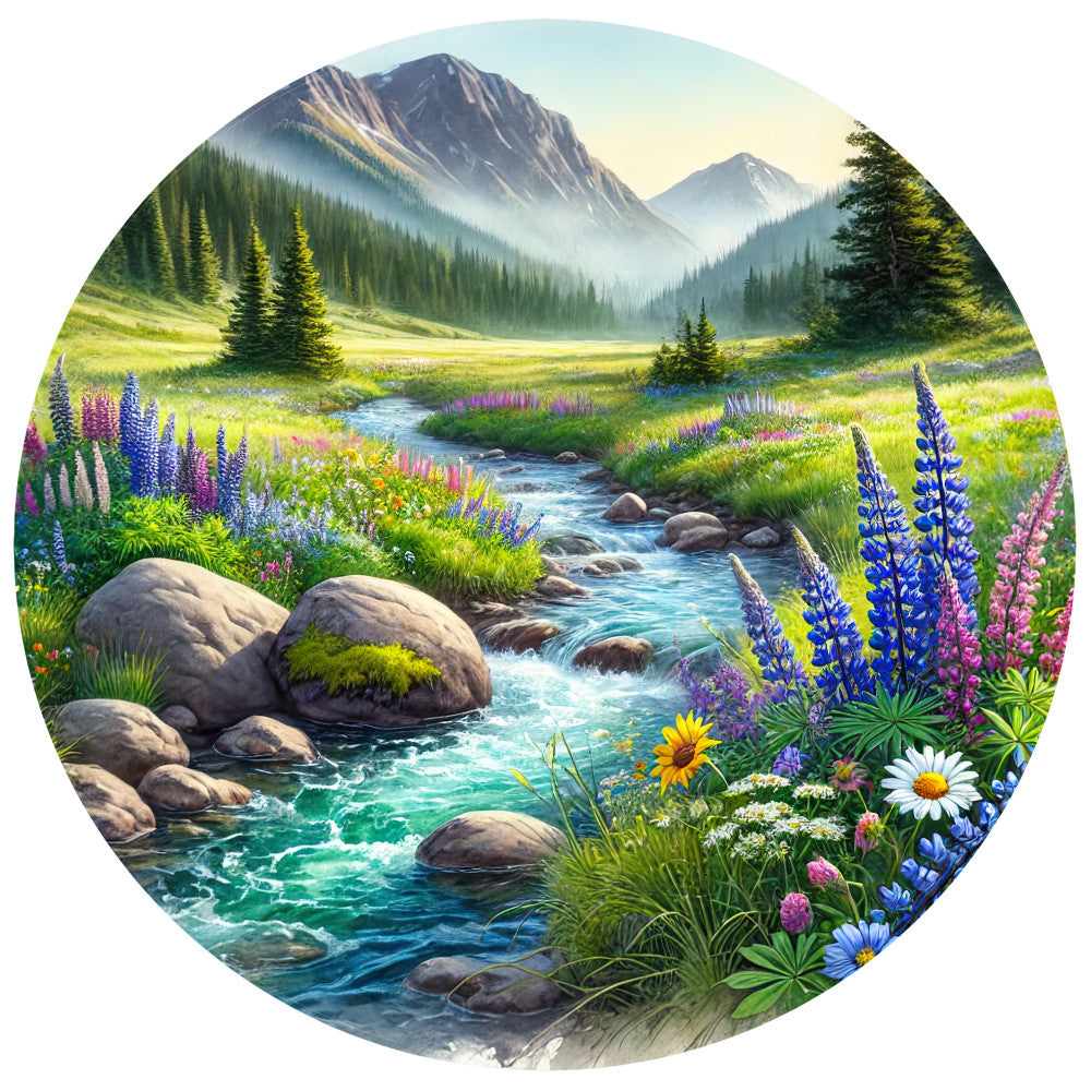 Colorado Rocky Mountains Fabric Panel 24