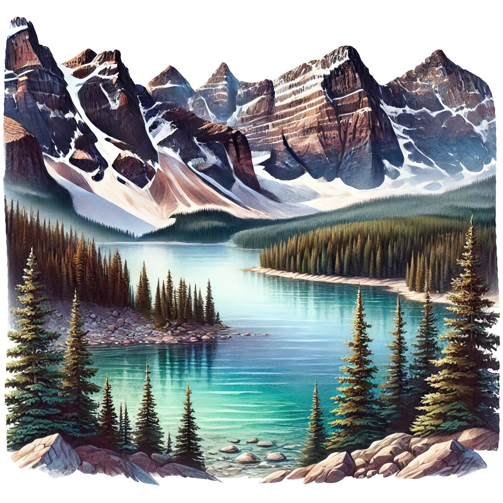 Colorado Rocky Mountains Fabric Panel 25