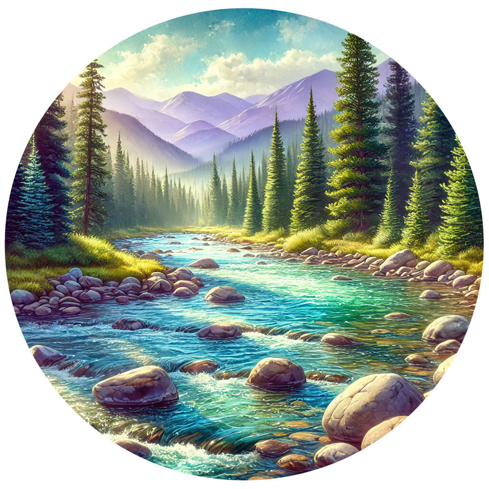 Colorado Rocky Mountains Fabric Panel 5
