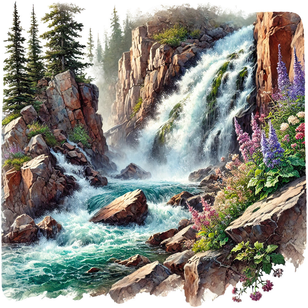Colorado Rocky Mountains Fabric Panel 7