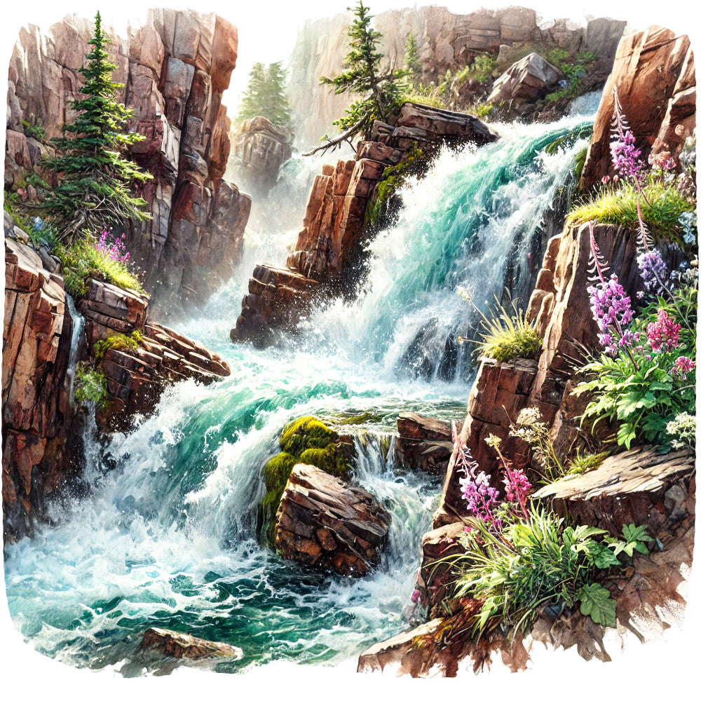 Colorado Rocky Mountains Fabric Panel 9