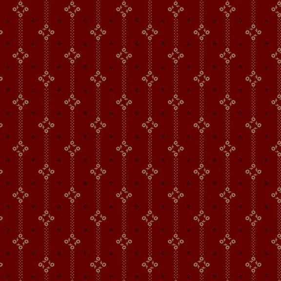 Colorful Coordinates & Stashing - Diamond Stripe - Wine 44" / 45" Fabric Per Yard The Fabric Company