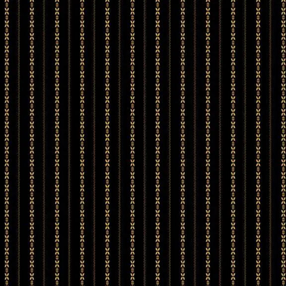 Colorful Coordinates & Stashing - X Stripe - Black 44" / 45" Fabric Per Yard The Fabric Company