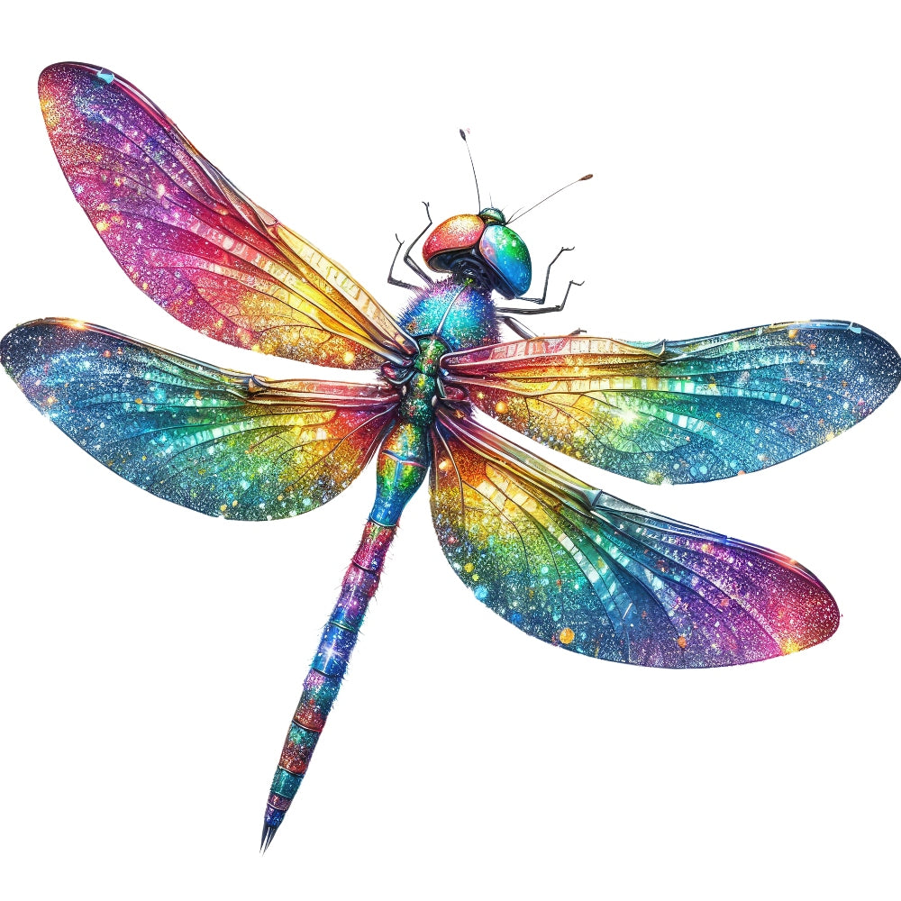 Colorful Dragonfly Fabric Panel 18