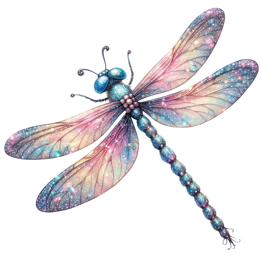 Colorful Dragonfly Fabric Panel 4